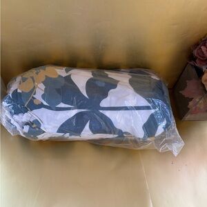 JCPenney Dark Gray and Gold Floral Accent Pillow